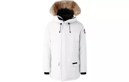 Мужской пуховик Canada Goose, белый