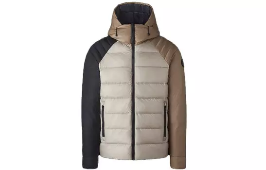 Мужской пуховик Canada Goose, черный/коричневый