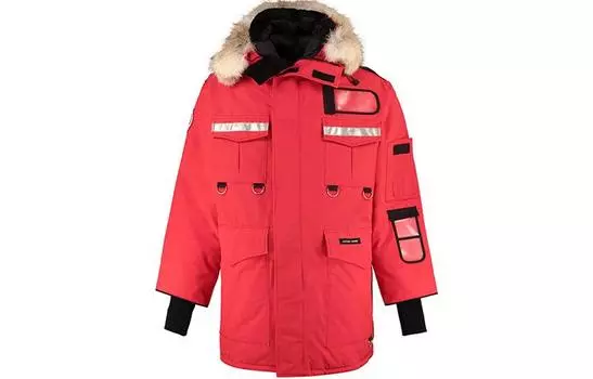 Мужской пуховик Canada Goose, красный