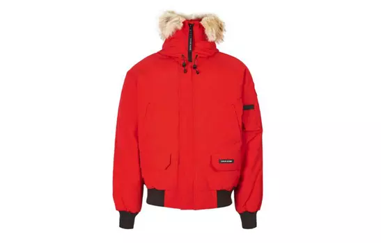 Мужской пуховик Canada Goose, красный