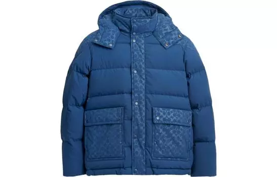 Мужской пуховик COACH, цвет Blue