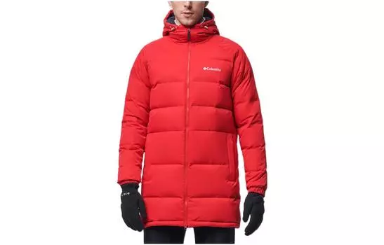 Мужской пуховик Columbia, красный