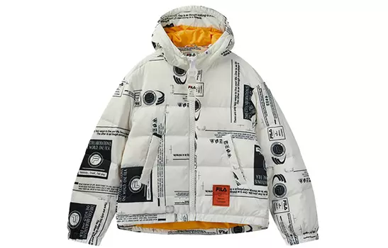 Мужской пуховик FILA, Белый