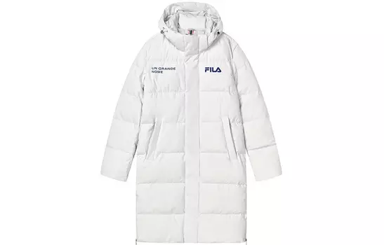 Мужской пуховик FILA, цвет Cold stone white