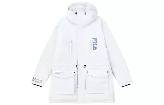 Мужской пуховик FILA, цвет Cold stone white