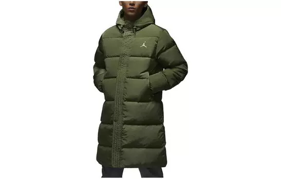Мужской пуховик Jordan, Sky J Светлый Оливковый/Белый