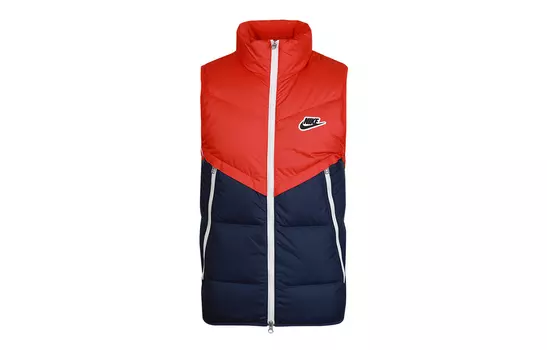 Мужской пуховик Nike, цвет Blue/Red