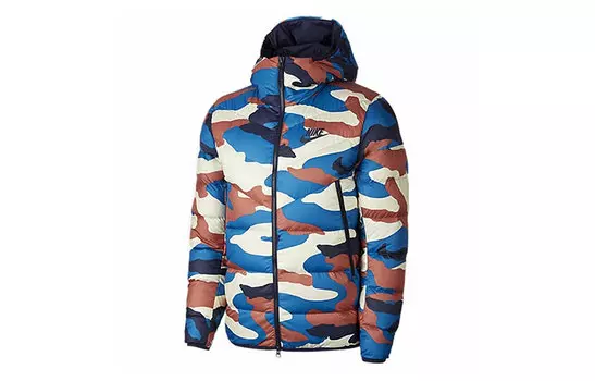 Мужской пуховик Nike, цвет Camouflage