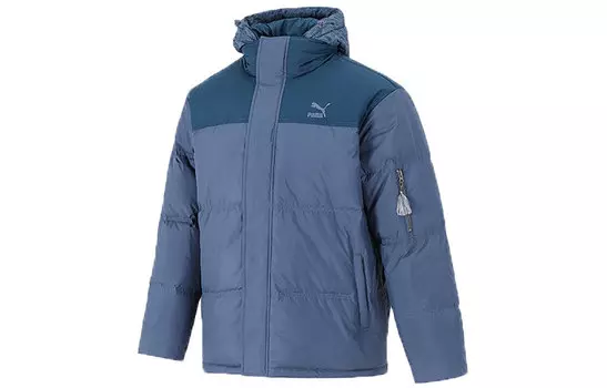 Мужской пуховик Puma, цвет Blue