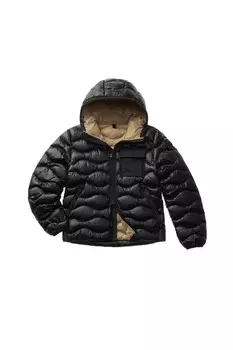 Мужской пуховик с набивкой eco bryant biscuit черный Blauer