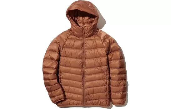 Мужской пуховик UNIQLO, цвет Bright Orange
