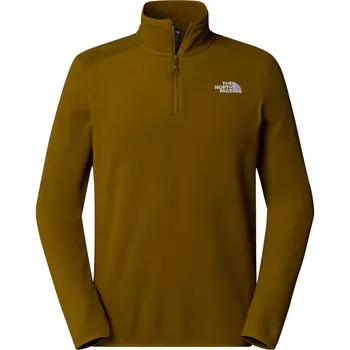 Мужской пуловер 100 Glacier с молнией 1/4 The North Face, оливковый