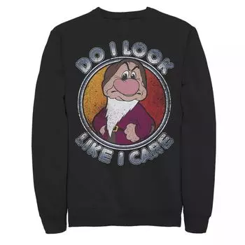 Мужской пуловер «Белоснежка и семь гномов Grumpy Do I Look Like I Care» Disney