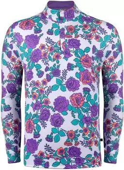 Мужской пуловер для гольфа Swannies с молнией , фиолетовый