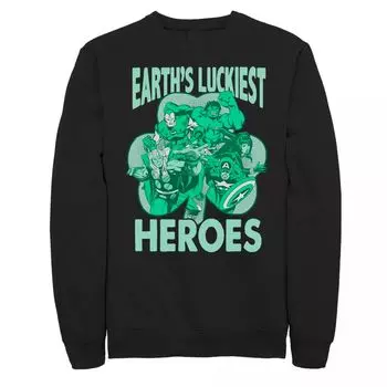 Мужской пуловер Marvel Luckiest Heroes Licensed Character, черный