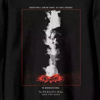 Мужской пуловер с длинными рукавами и рисунком Supernatural To Hell Licensed Character