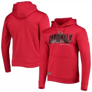 Мужской пуловер с капюшоном Cardinal Arizona Cardinals Joint Authentic Hard Hash New Era
