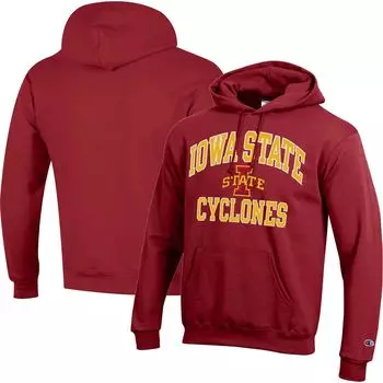 Мужской пуловер с капюшоном Cardinal Iowa State Cyclones High Motor Champion