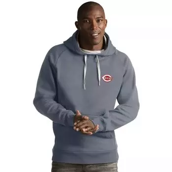 Мужской пуловер с капюшоном Cincinnati Reds Victory Antigua