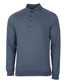 Мужской пуловер с капюшоном Cutter & Buck Saturday из смеси хлопка, цвет Navy Blue Heather