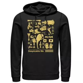 Мужской пуловер с капюшоном Despicable Me Gru Plans Licensed Character