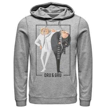 Мужской пуловер с капюшоном Despicable Me Minions Dru and Gru Brothers Licensed Character