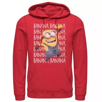 Мужской пуловер с капюшоном Despicable Me Minions Gone Bananas Licensed Character