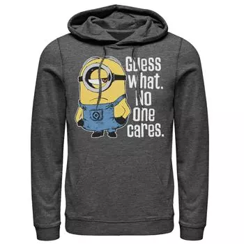 Мужской пуловер с капюшоном Despicable Me Minions Stuart Noone Cares Licensed Character