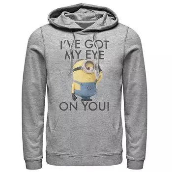 Мужской пуловер с капюшоном Despicable Me Minions Stuart's Eye On You Licensed Character