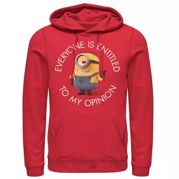 Мужской пуловер с капюшоном Despicable Me Minions Stuart's Opinion Licensed Character