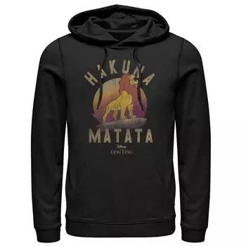 Мужской пуловер с капюшоном Disney King Lion King Hakuna Matata Licensed Character
