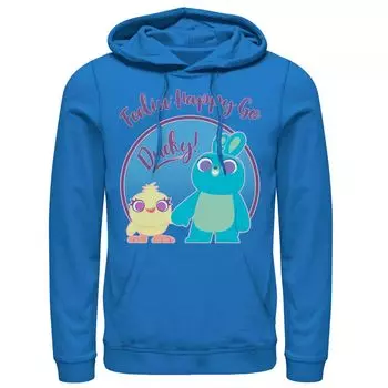 Мужской пуловер с капюшоном Disney/Pixar Ducky and Bunny Feeling Happy Go Ducky Disney / Pixar