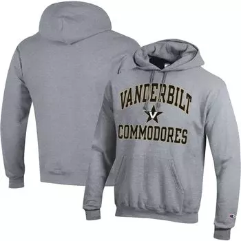 Мужской пуловер с капюшоном Heather Grey Vanderbilt Commodores High Motor Champion