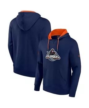 Мужской пуловер с капюшоном и логотипом команды New York Islanders Special Edition 2.0 темно-оранжевого цвета с фирменным логотипом Fanatics