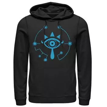 Мужской пуловер с капюшоном и логотипом Nintendo Zelda Breath of Wild Sheikah Licensed Character