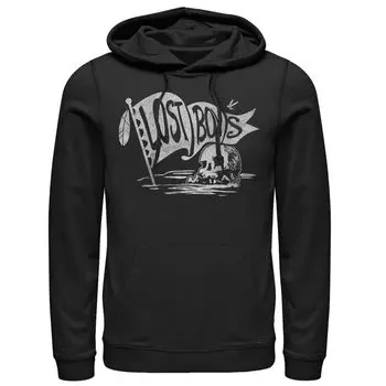 Мужской пуловер с капюшоном и надписью Disney Peter Pan The Lost Boys Skull Clan Banner Licensed Character