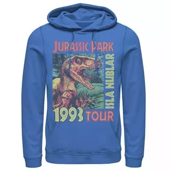 Мужской пуловер с капюшоном и плакатом к Парку Юрского периода Isla Nublar 1993 года Licensed Character