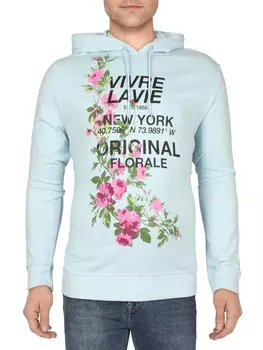 Мужской пуловер с капюшоном и рисунком INC, цвет Angel Falls