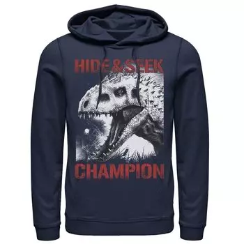 Мужской пуловер с капюшоном и рисунком Jurassic World Indominus Hide & Seek Champ Licensed Character
