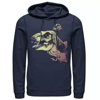 Мужской пуловер с капюшоном и рисунком «Парк Юрского периода T-Rex Sunset Color Fil» Licensed Character