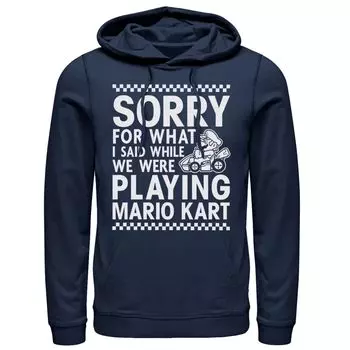 Мужской пуловер с капюшоном Mario Kart Licensed Character
