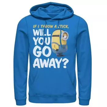 Мужской пуловер с капюшоном Minions Will You Go Away Licensed Character