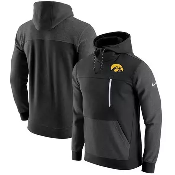 Мужской пуловер с капюшоном Nike Black Iowa Hawkeyes AV-15 2.0 Slim Fit, цвет Iwa Black
