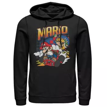 Мужской пуловер с капюшоном Nintendo Kart Racer Licensed Character