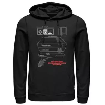 Мужской пуловер с капюшоном Nintendo Licensed Character