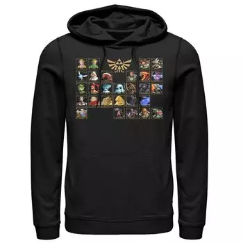 Мужской пуловер с капюшоном Nintendo Ocarina Table Licensed Character