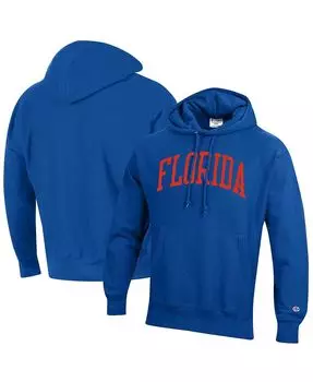 Мужской пуловер с капюшоном Royal Florida Gators Team Arch обратного переплетения Champion