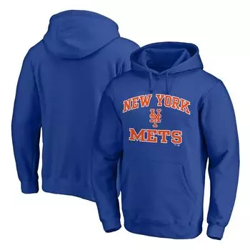 Мужской пуловер с капюшоном Royal New York Mets Heart & Soul Fanatics