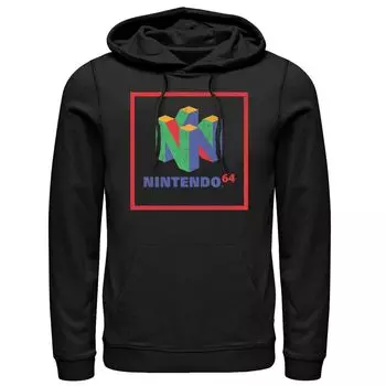 Мужской пуловер с капюшоном с логотипом Nintendo Licensed Character