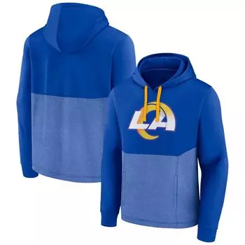 Мужской пуловер с капюшоном с логотипом Royal Los Angeles Rams Winter Camp Fanatics